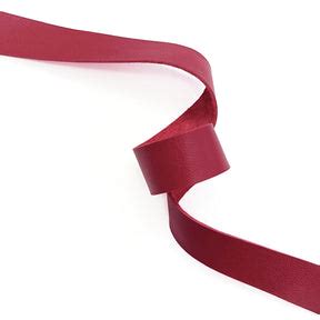 Raw Edge Leather Trim | Red