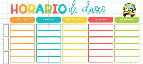 Bonito Horario De Clases Para Dar A Tus Alumnos 2023 2024