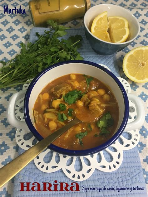 Las Recetas De Martuka Harira O La Sopa Marroqu De Legumbres Carne Y