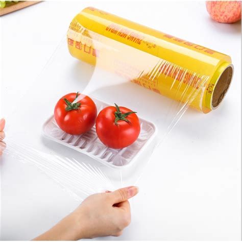 35 300Meter PVC Food Wrap Food Grade Cling Film Plastic Cling Wrap With