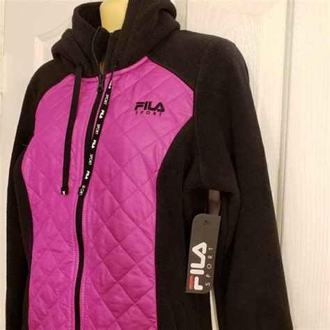 Fila Jackets And Coats Fila Sports Hooded Fleece Jacket S Poshmark