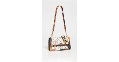 Tory Burch Leather T Monogram Grommet Mini Bag In Ivory White Lyst Canada