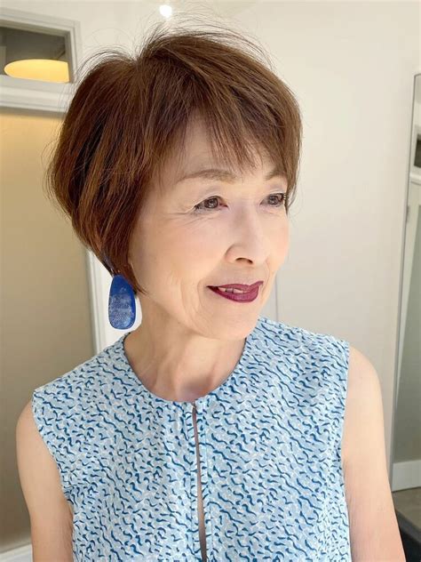 75歳大人キレイなショート60代70代80代｜ 渡邊 一也の髪型・ヘアスタイル・ヘアカタログ情報｜yahoo Beauty（ヤフー