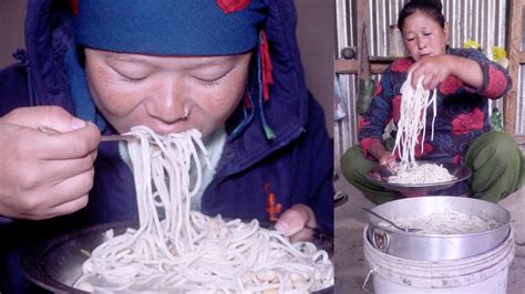 Cooking Noodles For Mother And Laxmi Surya Cooks Noodles Kedarrai