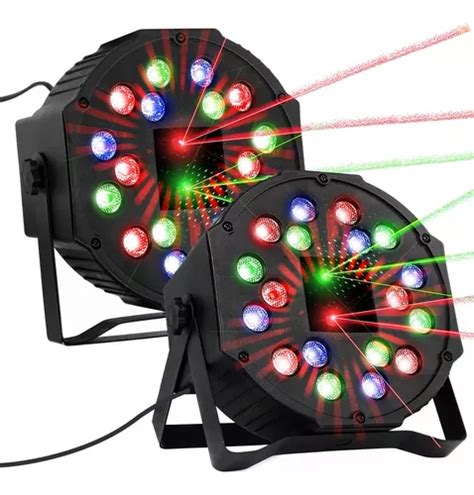 Cañon De Leds Rgb Audioritmico Dmx Multicolor 18x1 Envío gratis