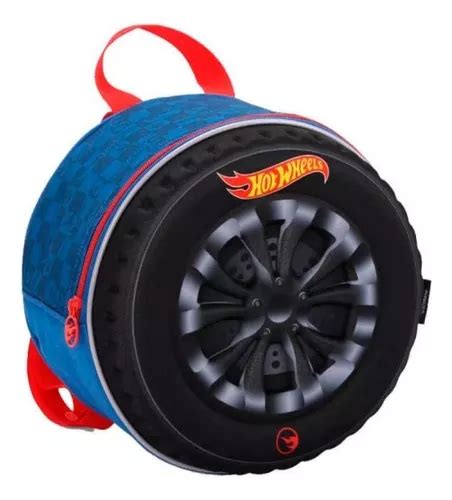 Lancheira Infantil Escol Hot Wheels Speed Club Azul Original