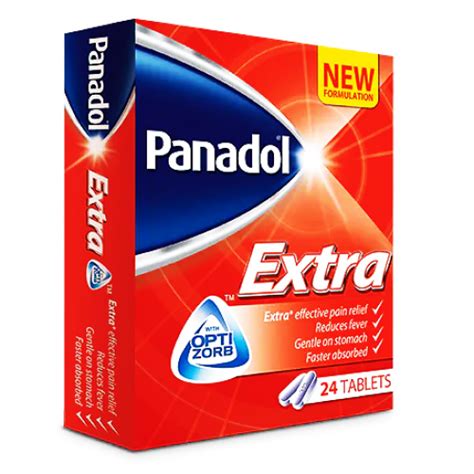 Panadol Extra Paracetamol 500 Mg Caffeine 65 Mg 24 Film Coated