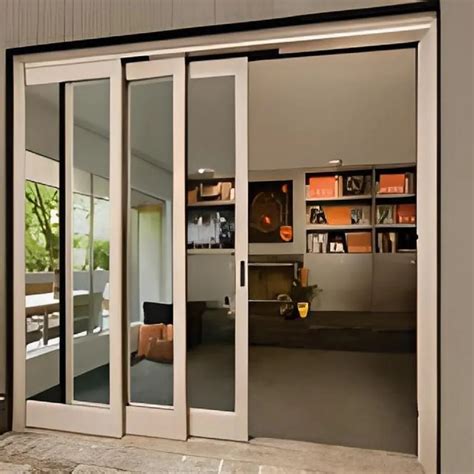 Grey Track Upvc Sliding Glass Door For Home Exterior At Sq Ft