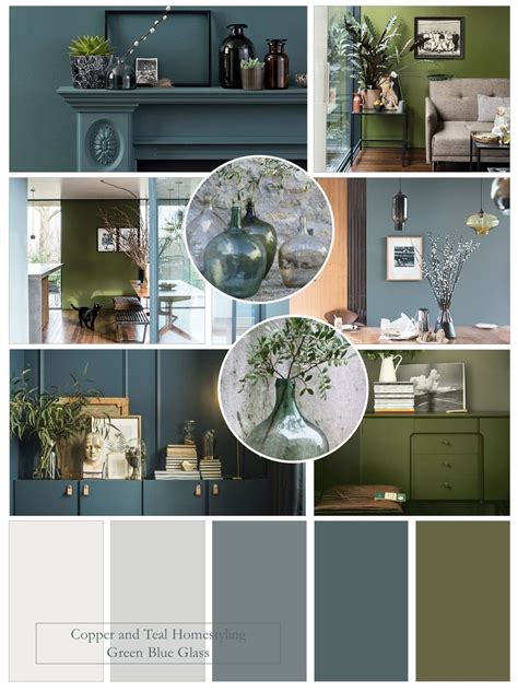 Farrow And Ball Bancha Green Living Room Color Scheme Blue And Green