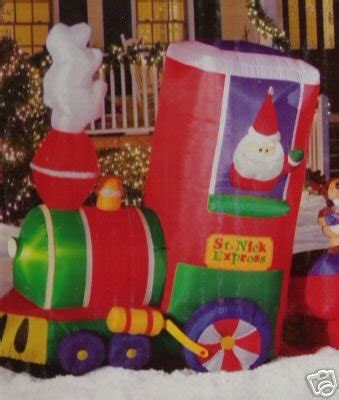 12' OUTDOOR SANTA CLAUS TRAIN SET INFLATABLE *NIB* | #35159373