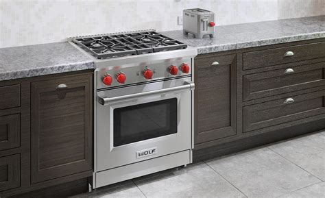 30" Gas Range GR304 Wolf Rangetop