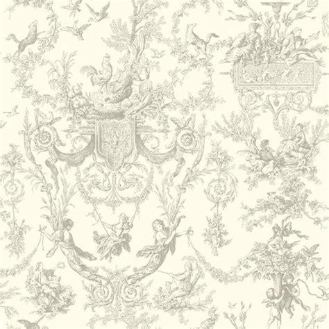 Toile De Jouy Arabesque Wallpaper Alison Davies Minis