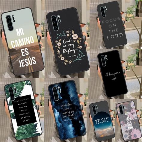 Чехол с цитатой из Библии Иисуса Христа для Huawei Nova Y90 Y70 Y61 Y60 ...