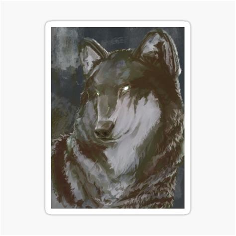 "Glowing Eyes Wolf" Sticker for Sale by goobferr | Redbubble