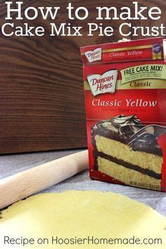 How To Make Pie Crust From Cake Mix Boxed Cake Mixes Recipes How To