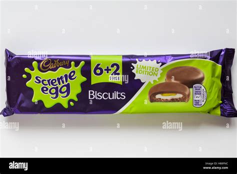 Packet Of Cadbury Screme Egg Biscuits For Halloween Limited Edition