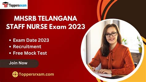 Mhsrb Telangana Staff Nurse Exam Date Recruitment Update