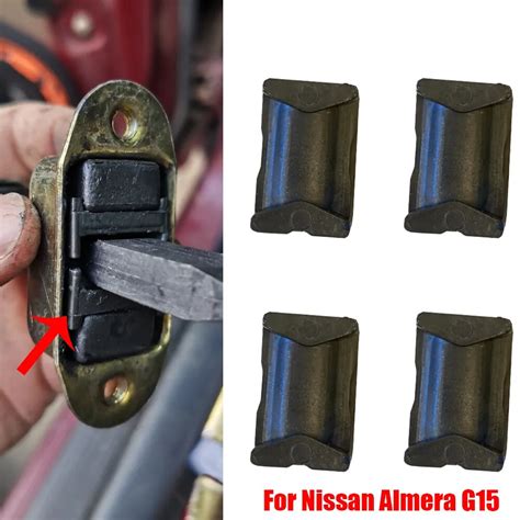 4pcs Car Door Check Strap Limiter Repair Kit Stopper For Nissan Almera G15 2012 2013 2014