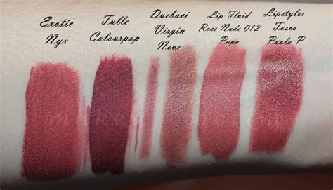 Review Lingerie Liquid Lipstick Exotic Nyx Cosmetics Swatches