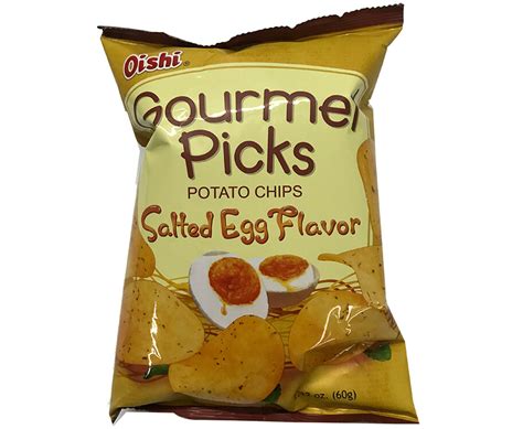 Oishi Gourmet Picks Potato Chips Salted Egg Flavor G