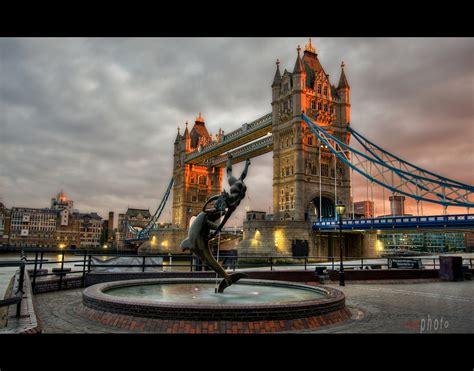 Papel de parede Londres Pôr do sol Paisagem urbana noite agua