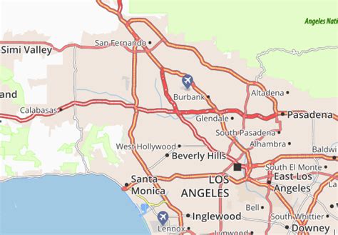 Map of Studio City - Michelin Studio City map - ViaMichelin