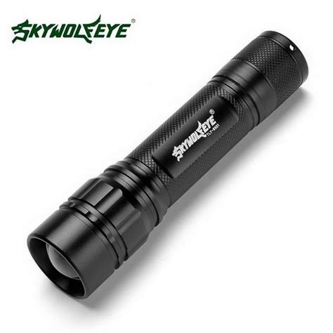 Skywolfeye Flashlight Focus 3000 Lumens 3 Modes T6 LED 18650 Flashlight