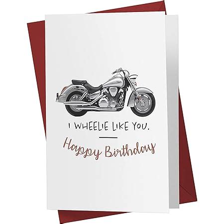 Amazon Funny Motorcycle Birthday Card Motorcycle Anniversary