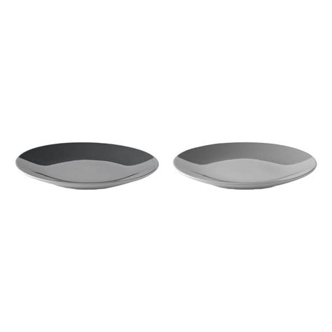 Stelton Emma Teller Grey 2er Set Speiseteller Geschirr Steinzeug