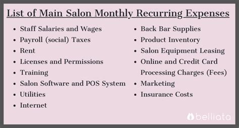 Complete Guide To Salon Expenses For 2024