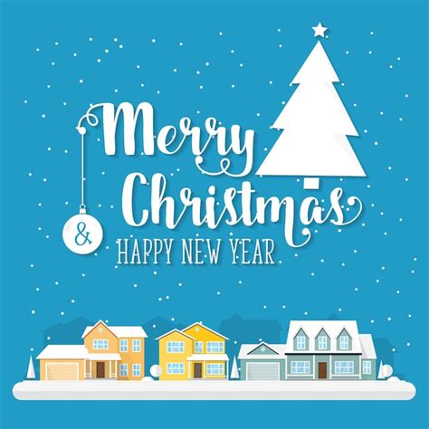 Premium Vector Merry Christmas And Happy New Year