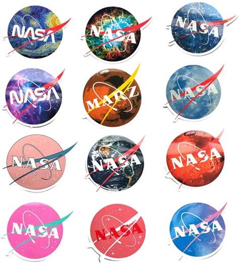 4x Nasa Space Logo Vinyl Sticker T Sticker Suitcase Luggage