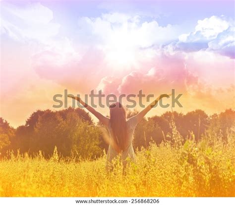 Free Happy Woman Enjoying Nature Beauty Stock Photo 256868206