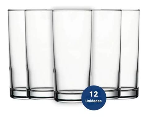 Set X 12 Vaso Vidrio Trago Largo Rigolleau Jamaica 350 Ml