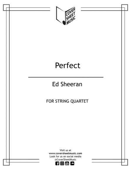 Perfect Arr José Quintana By Ed Sheeran Sheet Music For String