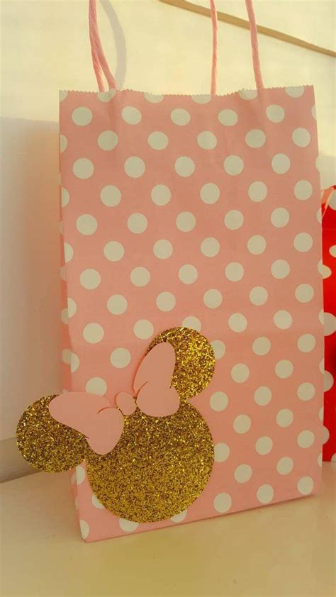 Bolsas Cajas De Partido A Favor De Minnie Mouse Juego De 12 Etsy