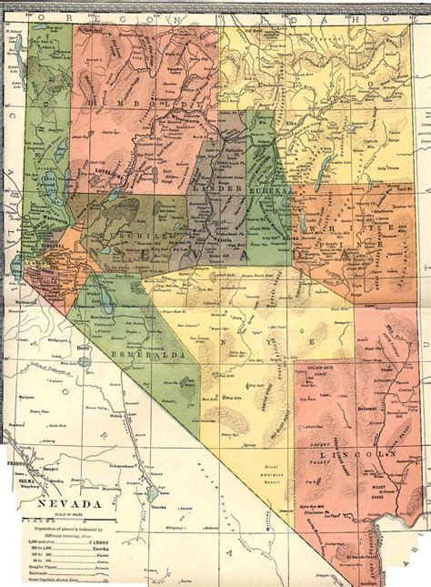 Nevada State Map With Counties Alvina Margalit