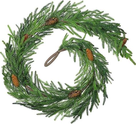 Amazon Jutom Ft Norfolk Pine Garland Artificial Pine Greenery