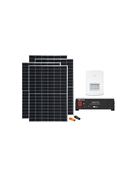 Kit Fotovoltaico Monof Sico W Inversor Solis Kw Litio A