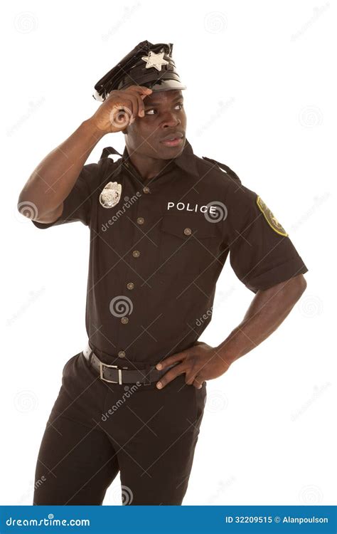 Police Officer Look Back Royalty Free Stock Photo Image 32209515