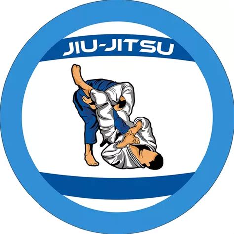 Panel De Fiesta Redondo Blue Jiu Jitsu Wrestlers Mercadolibre