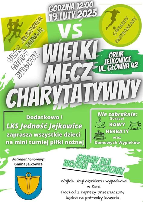 W Jejkowicach zagrają dla Wojtka Parzycha Odbędzie się mecz