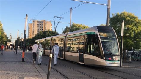 T Ratp Arriv E Dun Citadis Ratp La Gare De Saint Denis Youtube