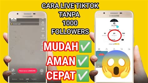 Cara Live Di Tiktok Tanpa 1000 Followerslive Streaming Tik Tok Tanpa