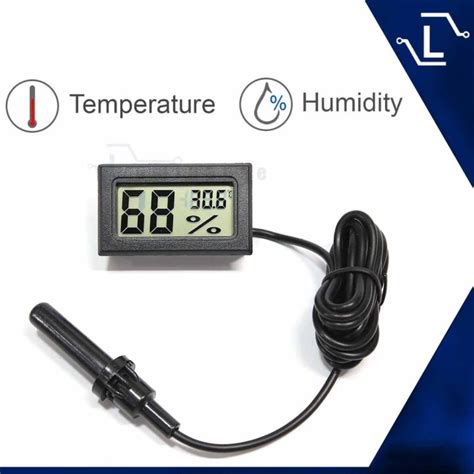 Luminense Fy 12 Digital Temperature Hygrometer Mini Meter Thermometer Temperature Sensor Lcd