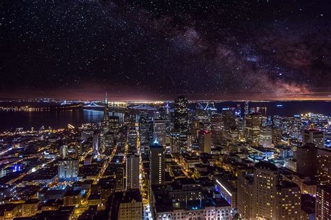 City Night Sky Stars