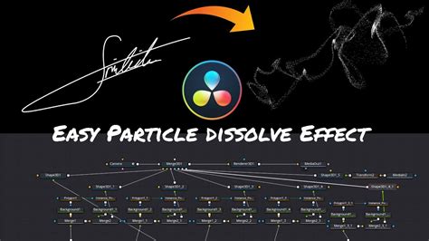 Particle Dissolve Effect Free Preset Davinci Resolve Youtube