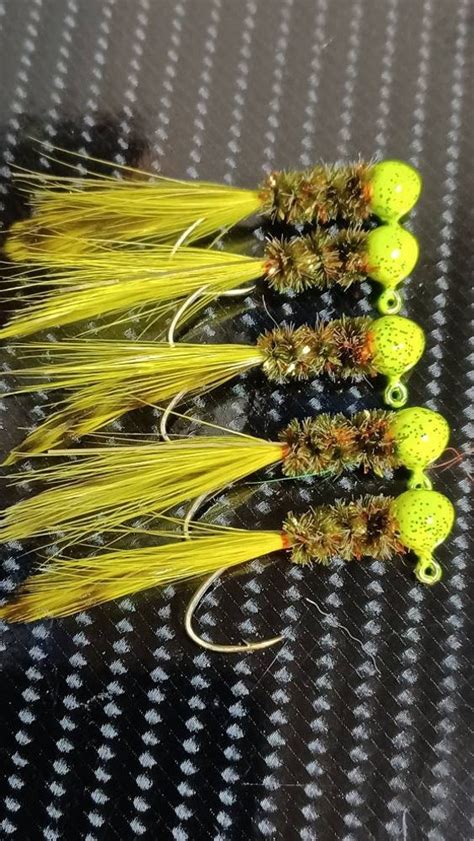 Hand Tied Crappie Jigs Etsy