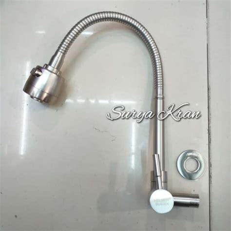 Promo Kran Angsa Dapur Sink Cuci Piring Fleksibel Flexible Stainless