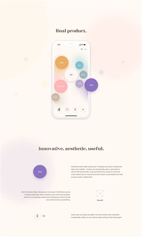 noted  simple note  app uiux design  behance